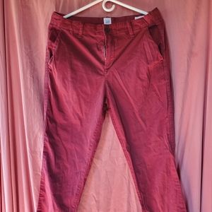 GAP SZ6 Girlfriend Chino pants maroon excellent condition